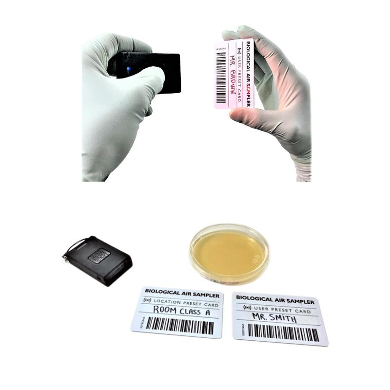 Triobas Luftkeimsammler mit Zubehörteilen für mikrobiologisches Monitoring